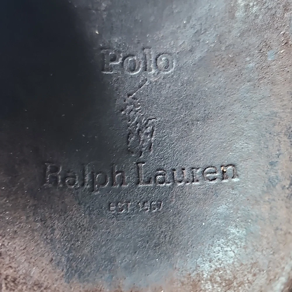 Polo by Ralph Lauren Dark Brown Leather Sandals