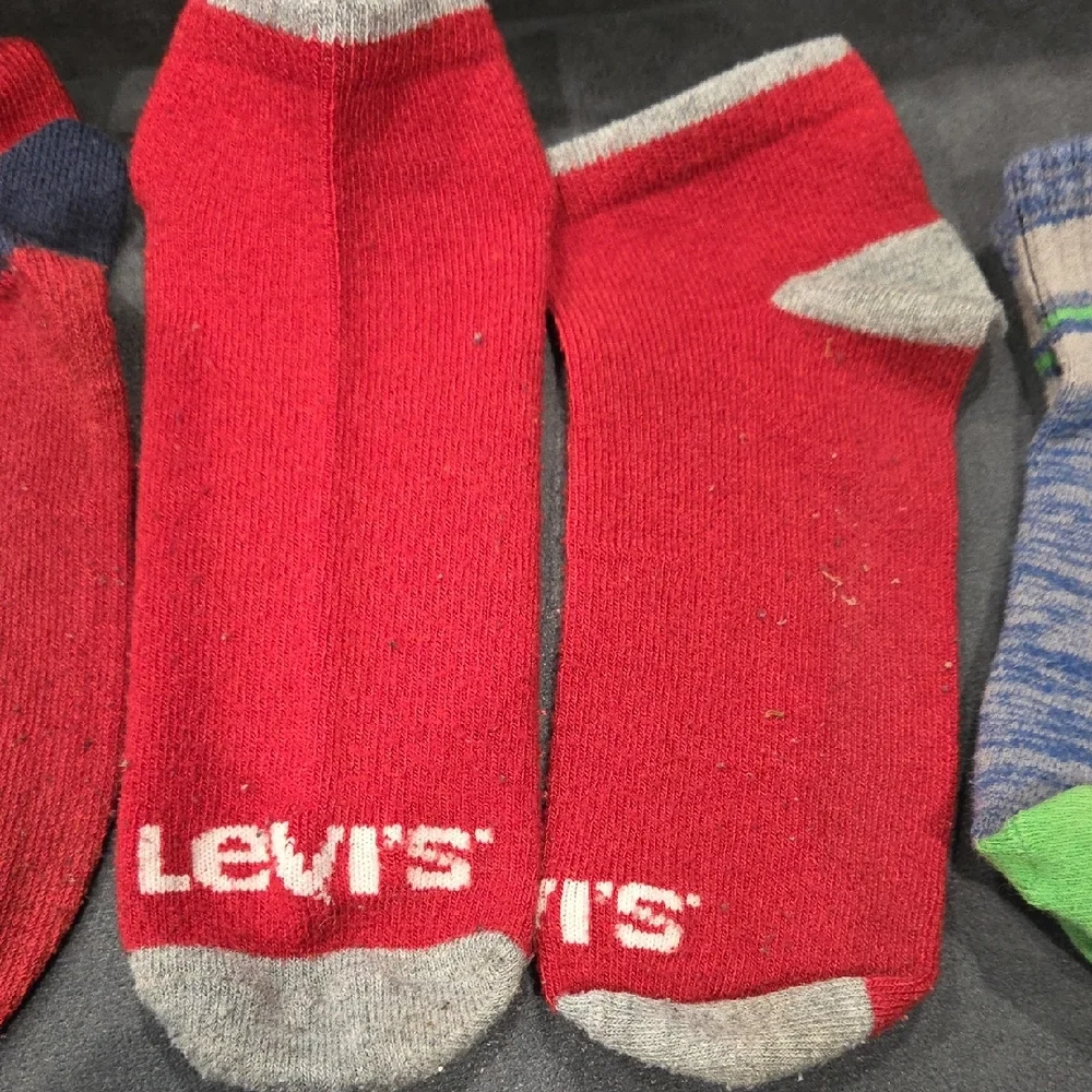 Levi's Red and Blue Casual Socks Set