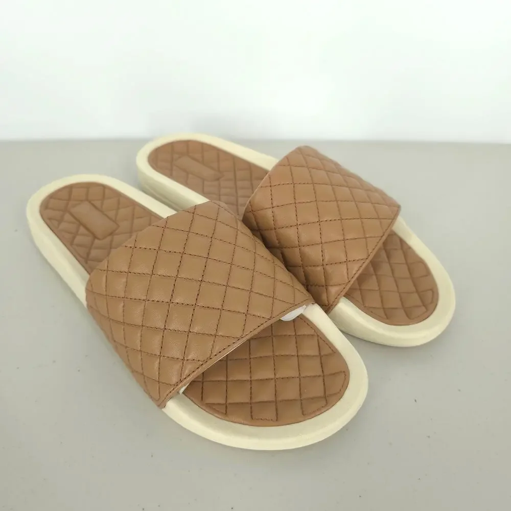 APL Lusso Slides in Caramel/Pristine Size 11 NWT