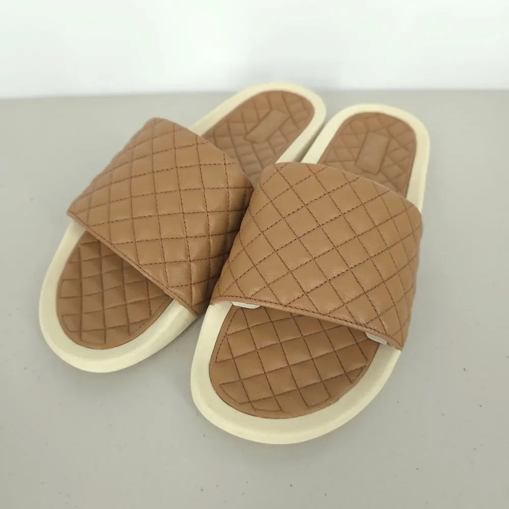 APL Lusso Slides in Caramel/Pristine Size 11 NWT