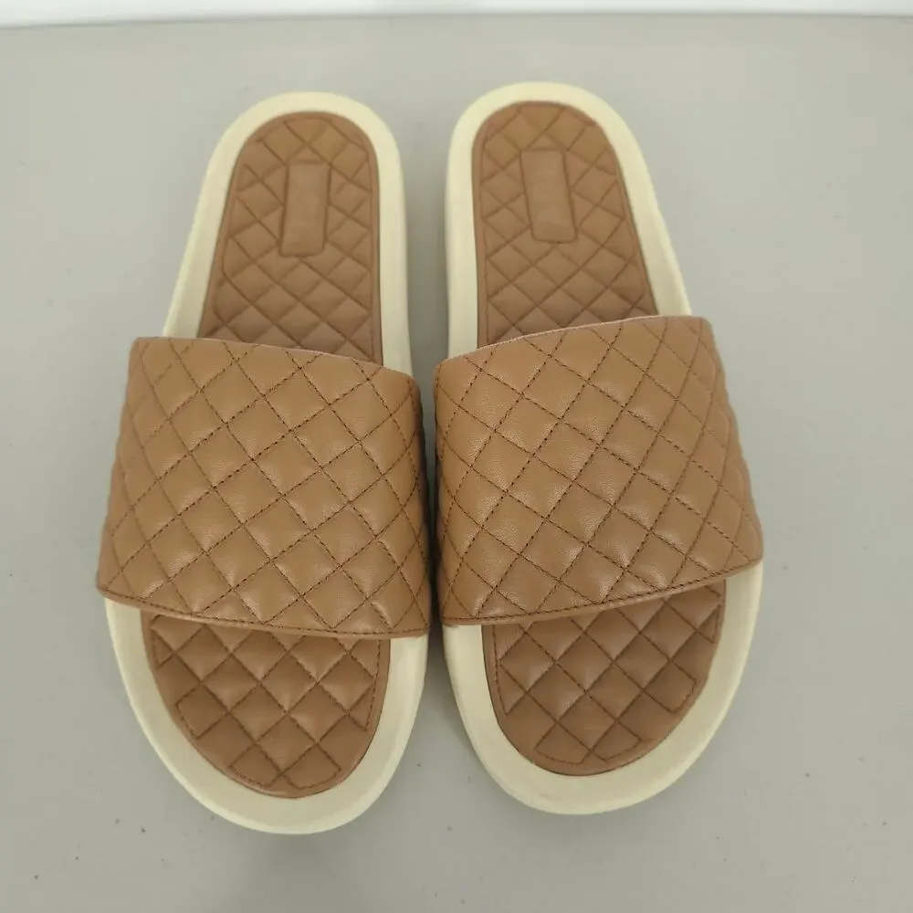 APL Lusso Slides in Caramel/Pristine Size 11 NWT