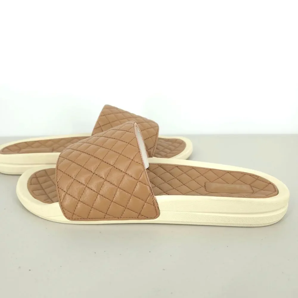 APL Lusso Slides in Caramel/Pristine Size 11 NWT