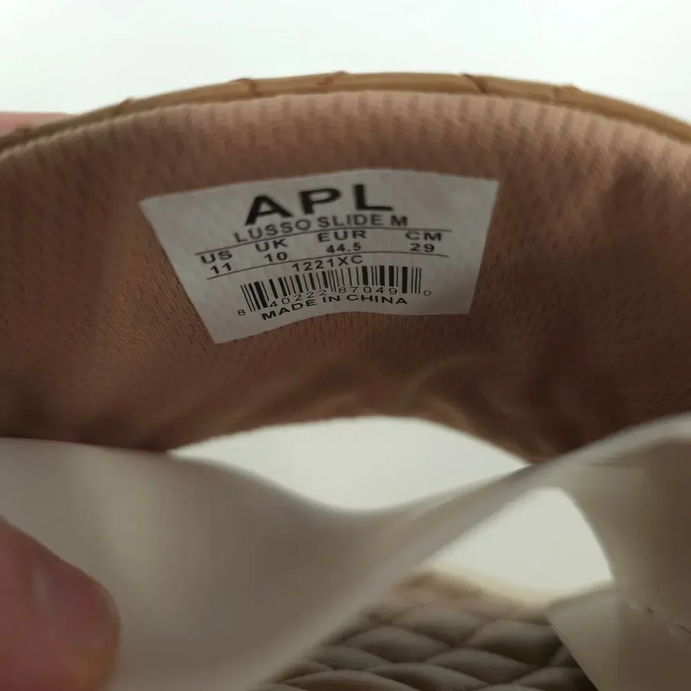 APL Lusso Slides in Caramel/Pristine Size 11 NWT