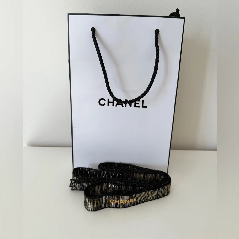 CHANEL Shopping bag Ribbon