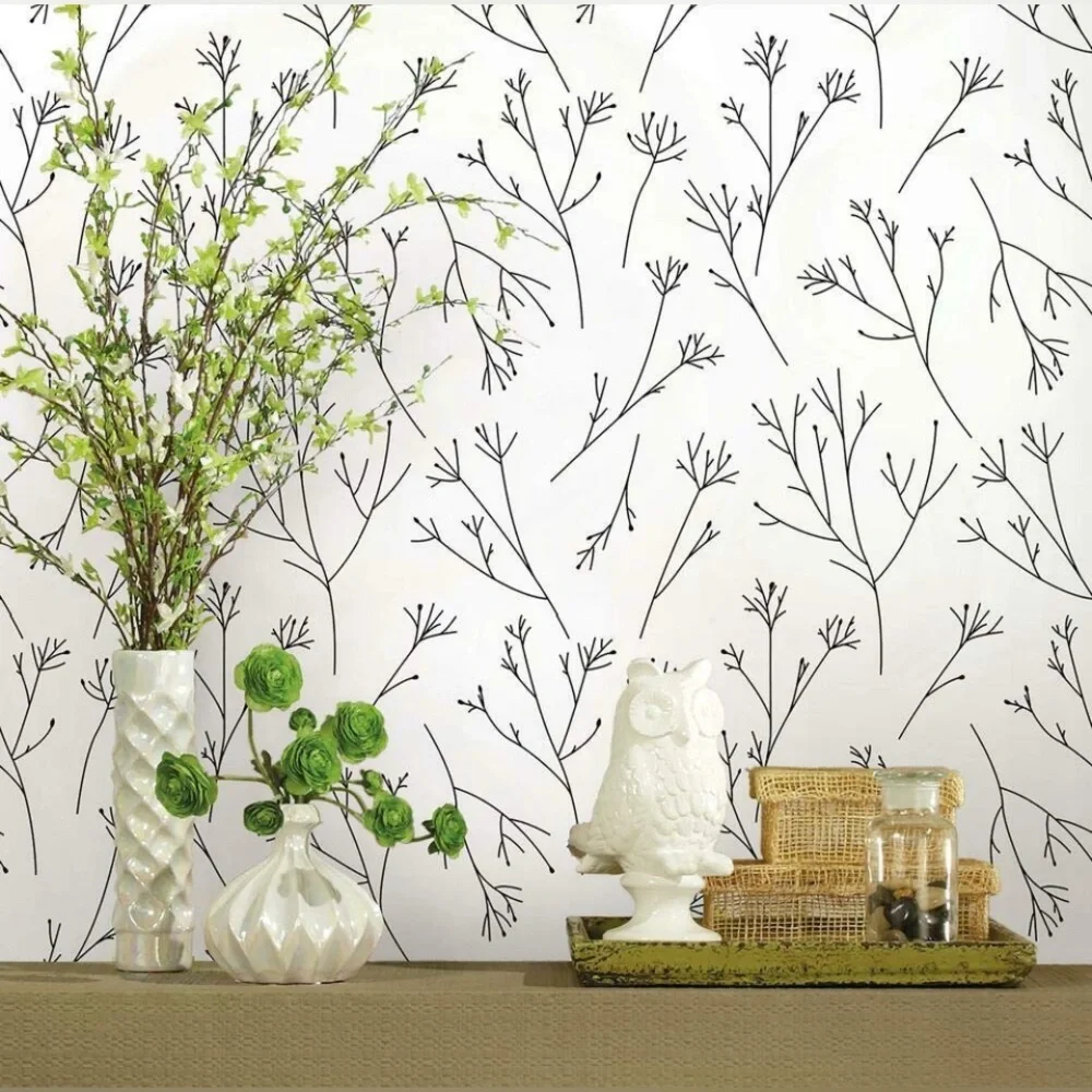 RoomMates Twigs Peel and Stick Wallpaper