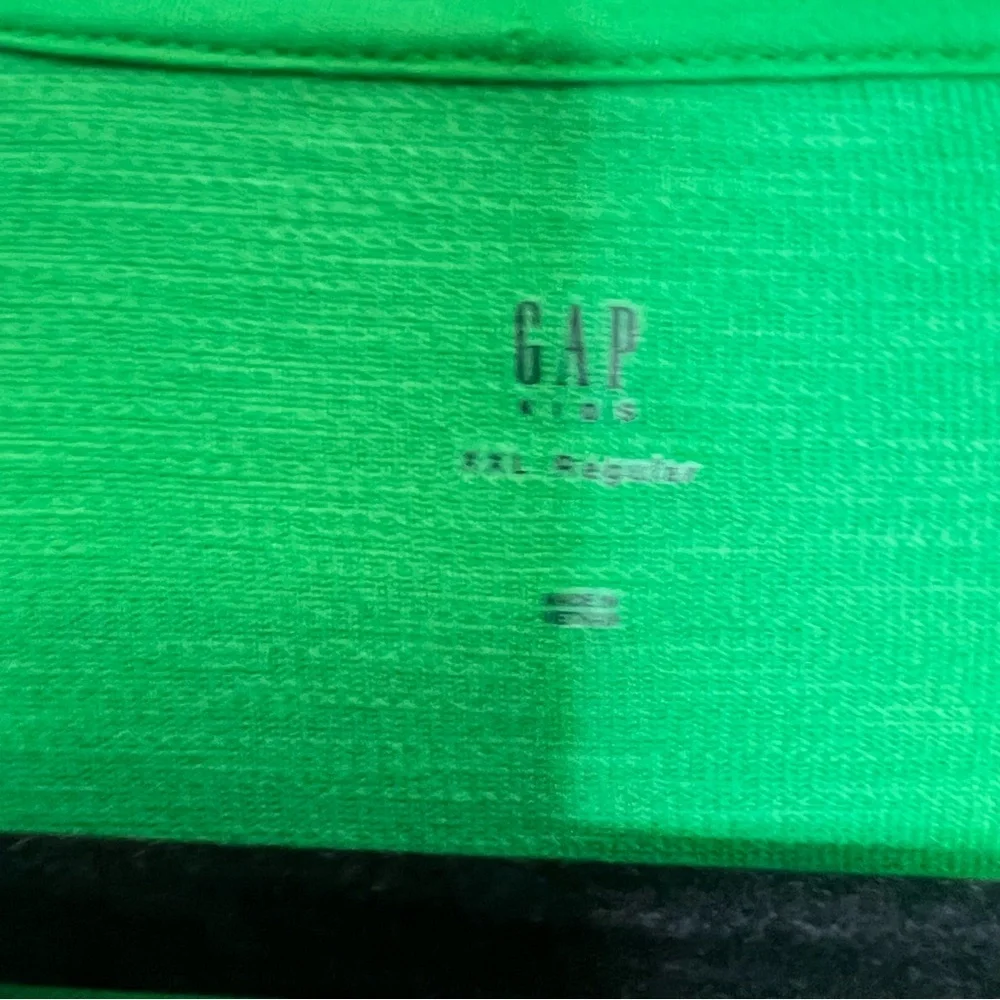 NWT GAP Waffle Knit Thermal Long Sleeve Green Unisex Sz XXL Crew Neck Preppy