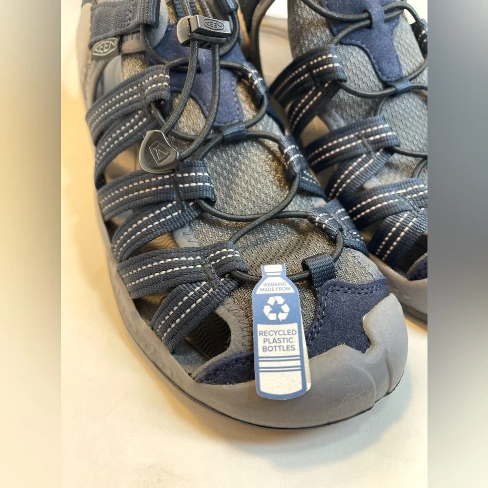 NWT KEEN Men’s Drift Creek H2 Closed To Water Sandals Size Us 9 EU 42 Navy Grey‎