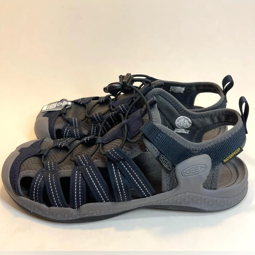 NWT KEEN Men’s Drift Creek H2 Closed To Water Sandals Size Us 9 EU 42 Navy Grey‎