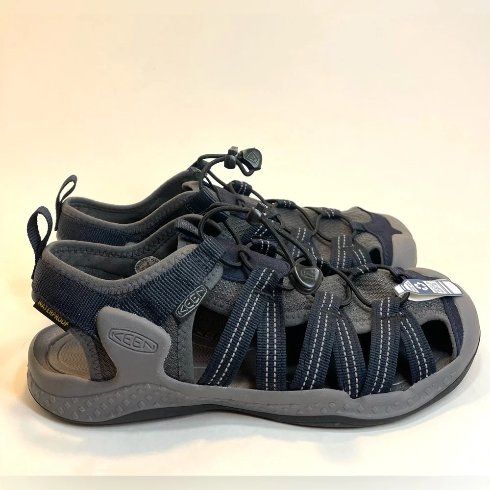 NWT KEEN Men’s Drift Creek H2 Closed To Water Sandals Size Us 9 EU 42 Navy Grey‎