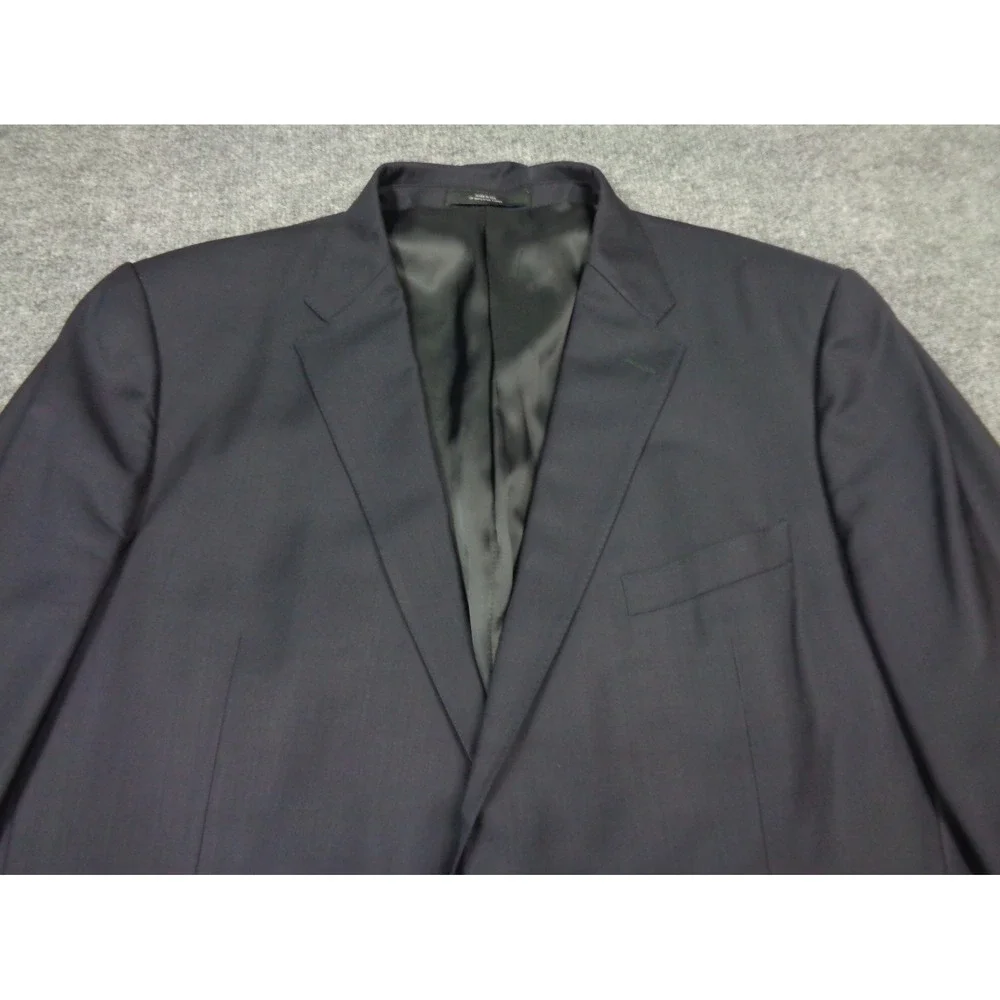 Ermenegildo Zegna Suit Jacket Blazer 46R US 46 EU Men Sport Coat Navy Blue Wool