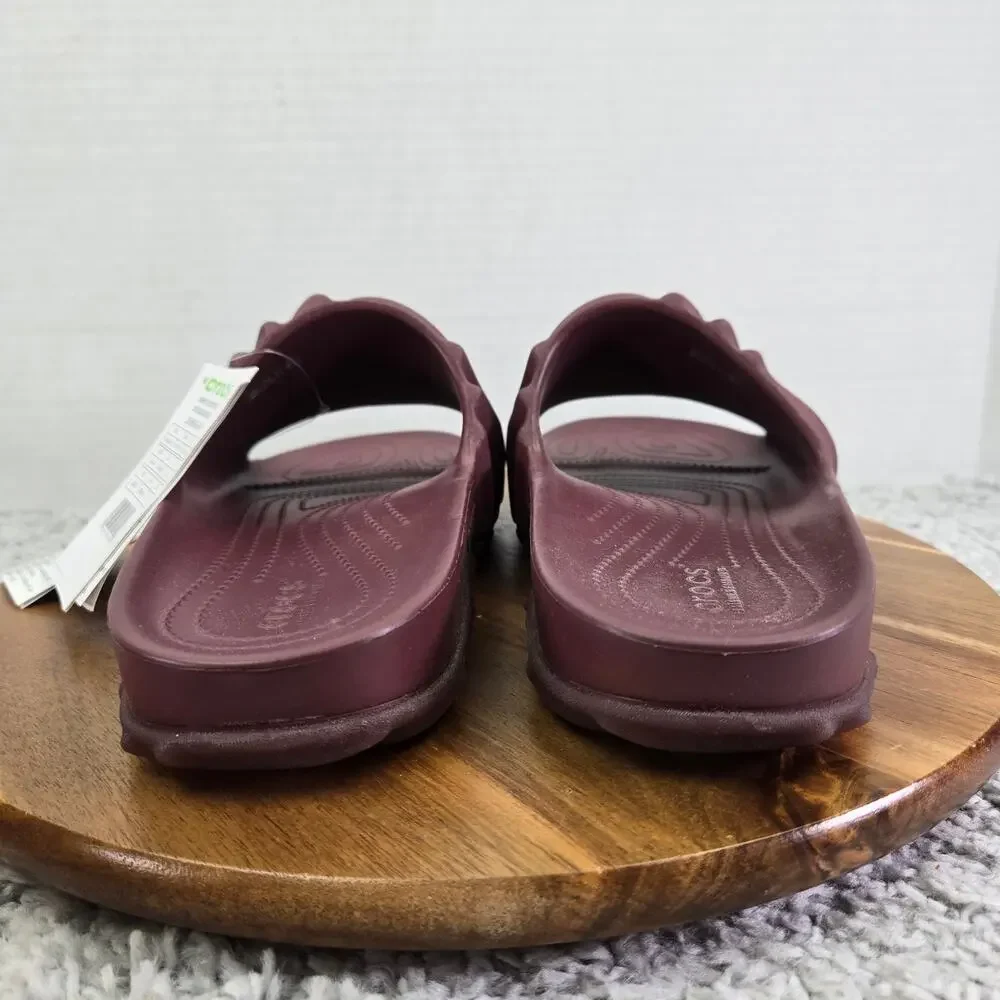 Crocs Mens 10 Salehe Bembury Pollex Slide Huckle Burgundy Casual Lifestyle Daily
