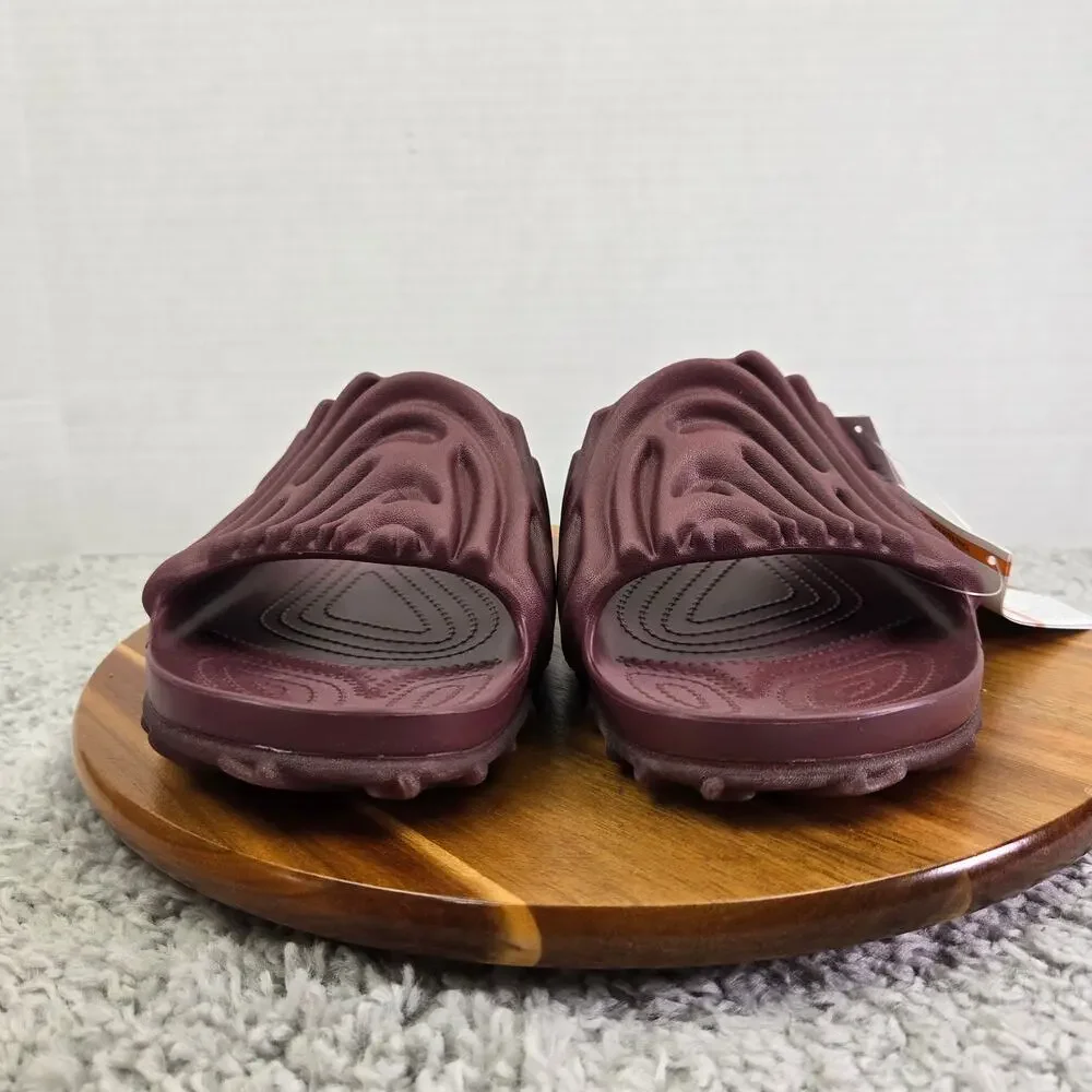 Crocs Mens 10 Salehe Bembury Pollex Slide Huckle Burgundy Casual Lifestyle Daily