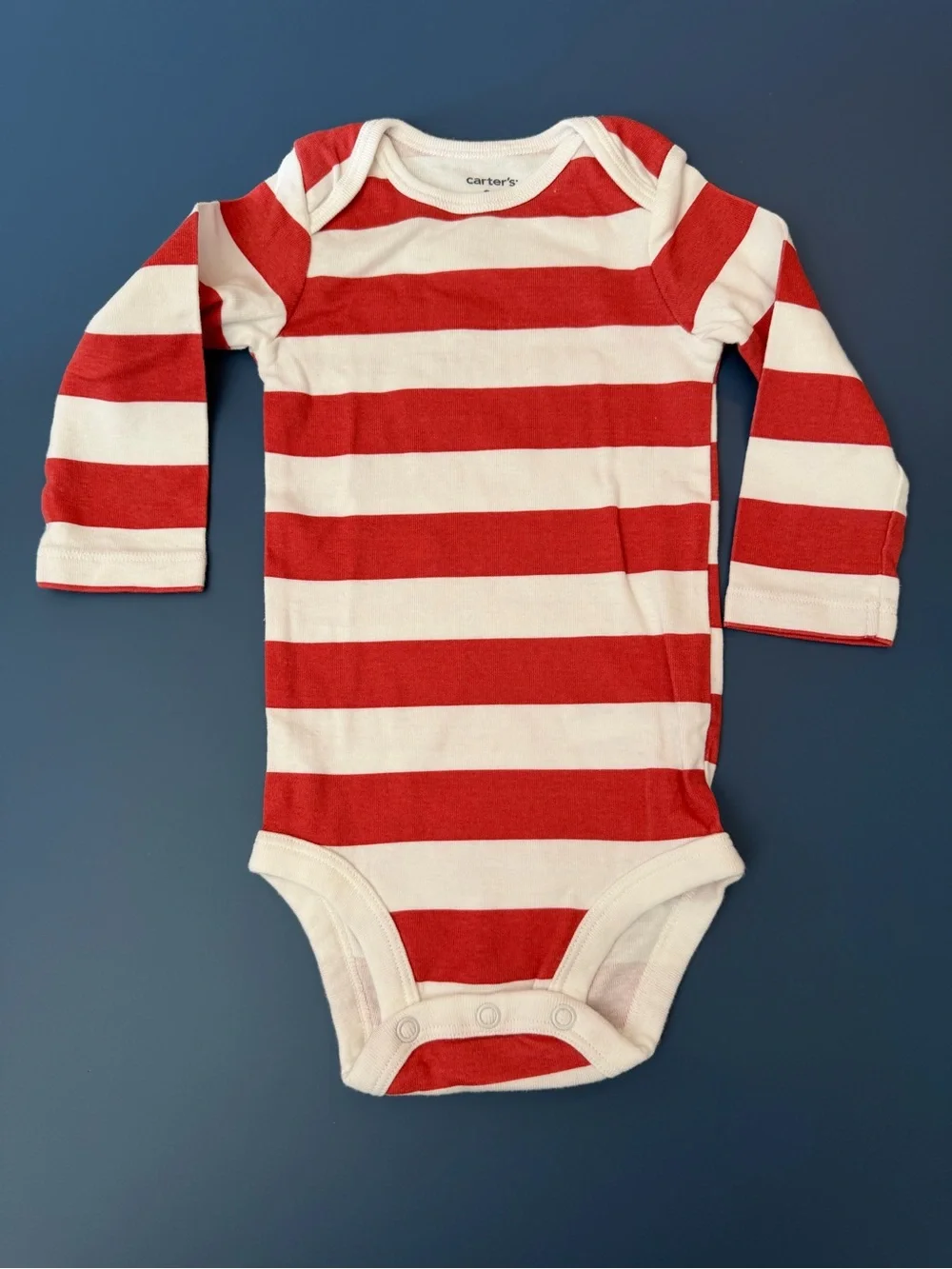 Carter's Red Stripe & Car Vehicle Print 3-Piece Baby Set 9M
