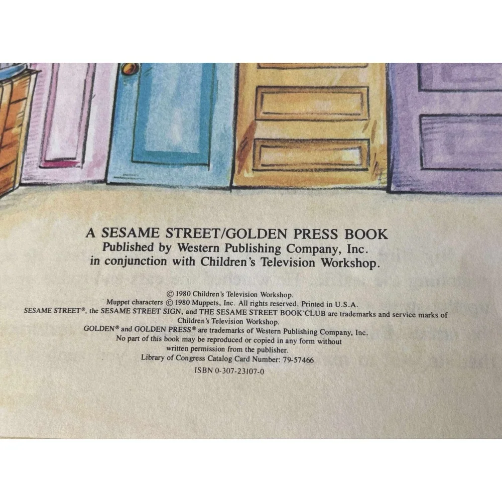 Sesame Street What Did You‎ Bring Golden Press Book Vintage