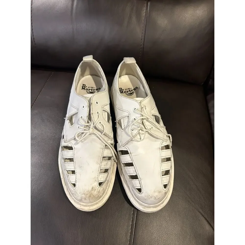 Dr. Martens Unisex White 1461 Cut Out Venice Oxfords Sandals Size‎ USM 9 USL 10