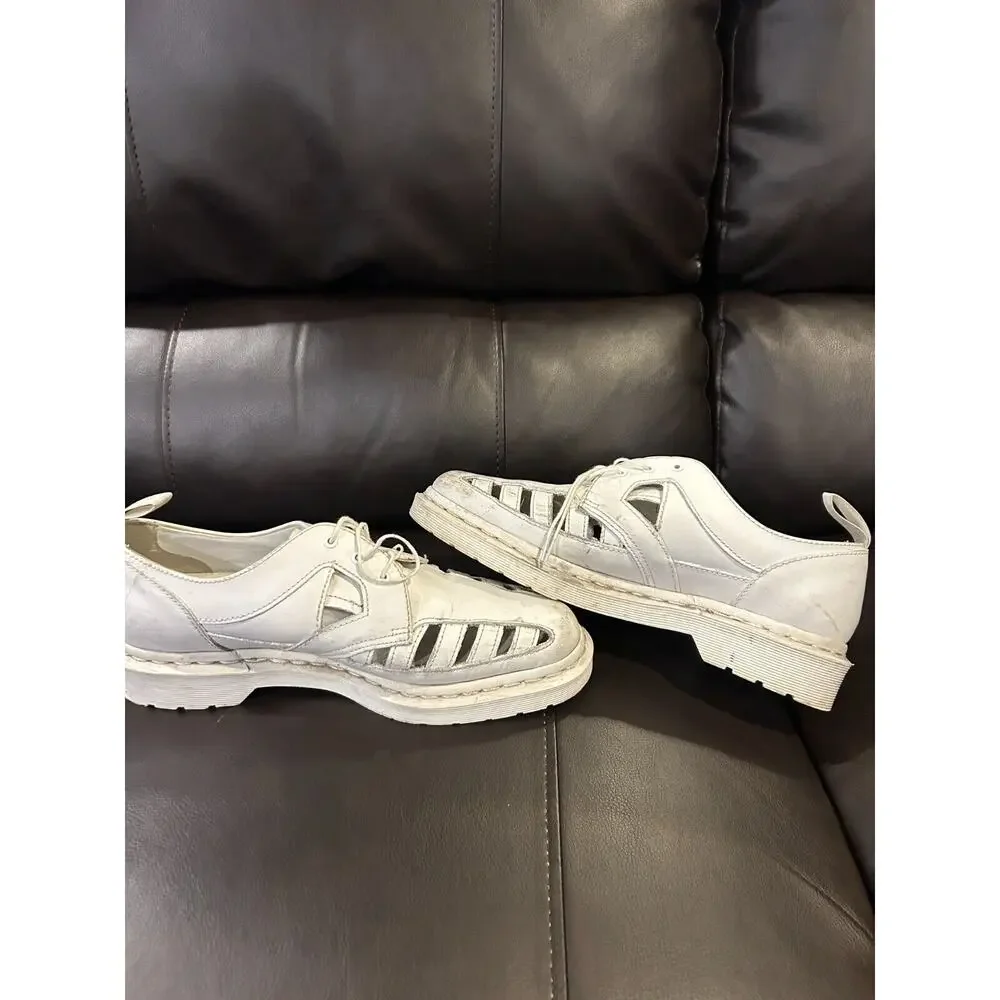 Dr. Martens Unisex White 1461 Cut Out Venice Oxfords Sandals Size‎ USM 9 USL 10
