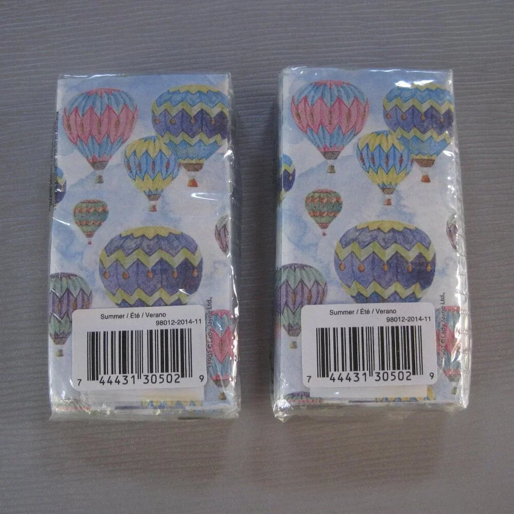 Set of 2 Tin Pails ~ 4.5 in ~ Pink with Butterflies and Blue with Flowers