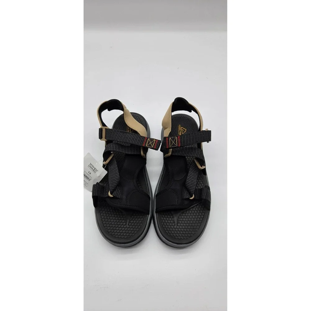 Ozark Trail Mens Trek Strap Sandals Black Tan Rugged Hiking Size 13 M OT TREK
