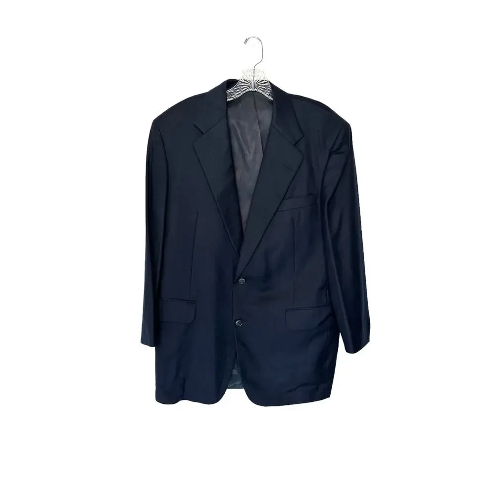 J.Crew Blazer Men's Vintage Navy Career Office Academia‎ Suit Jacket Size 40R