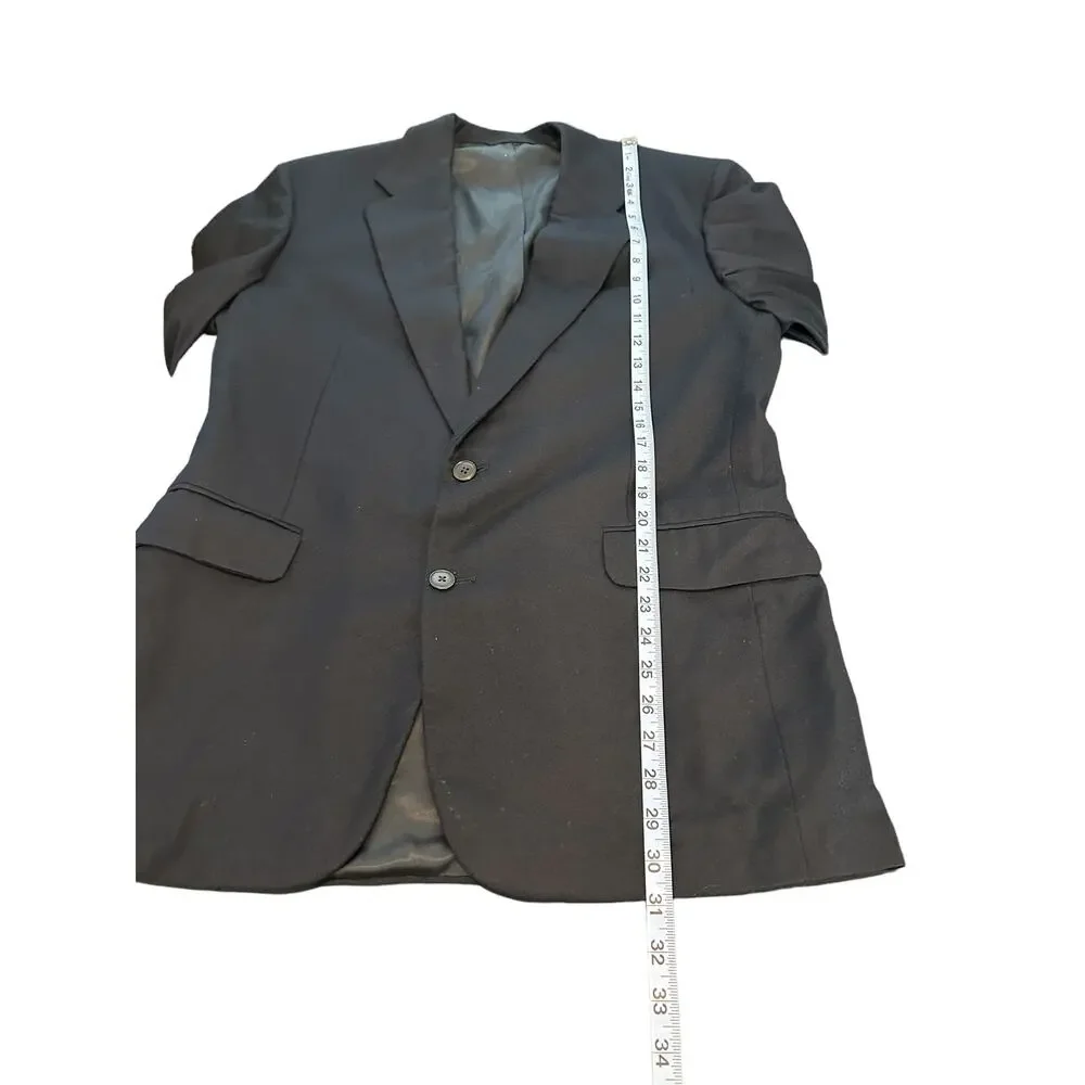 J.Crew Blazer Men's Vintage Navy Career Office Academia‎ Suit Jacket Size 40R