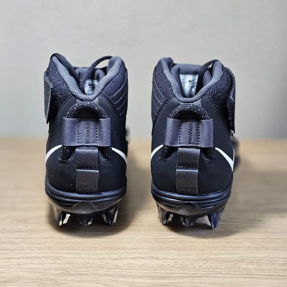 Nike Force Savage Pro 2 Football Cleats Shoes Men's 9 Black White New AH4000-002