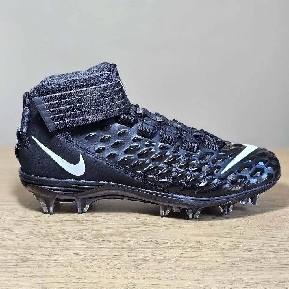 Nike Force Savage Pro 2 Football Cleats Shoes Men's 9 Black White New AH4000-002