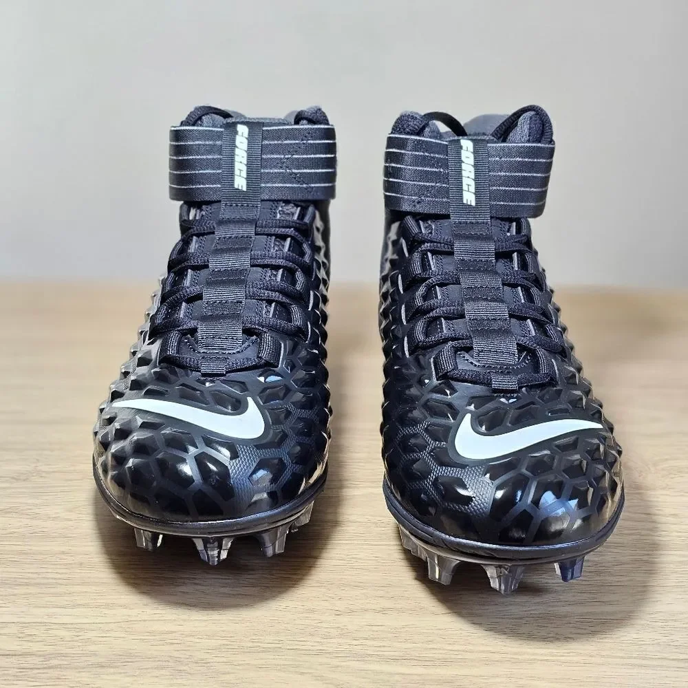 Nike Force Savage Pro 2 Football Cleats Shoes Men's 9 Black White New AH4000-002