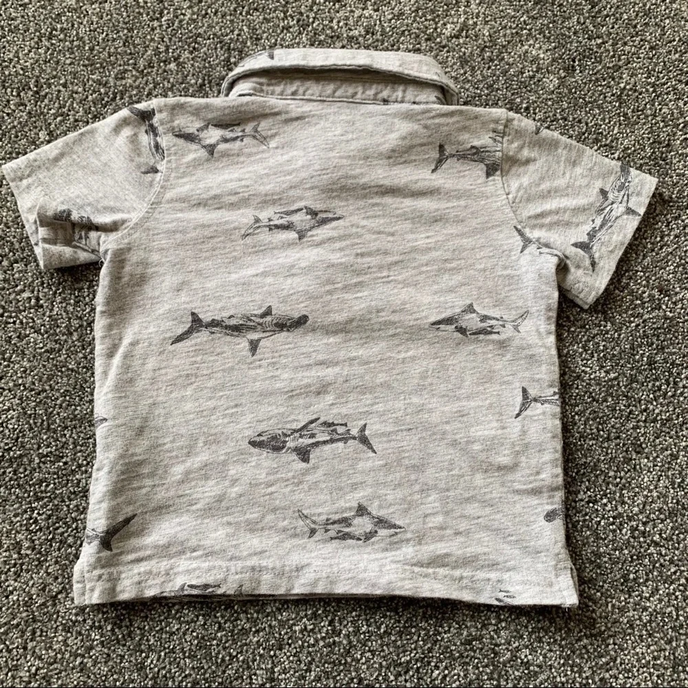 Carter's Grey Polo Shark Top - 24 Months