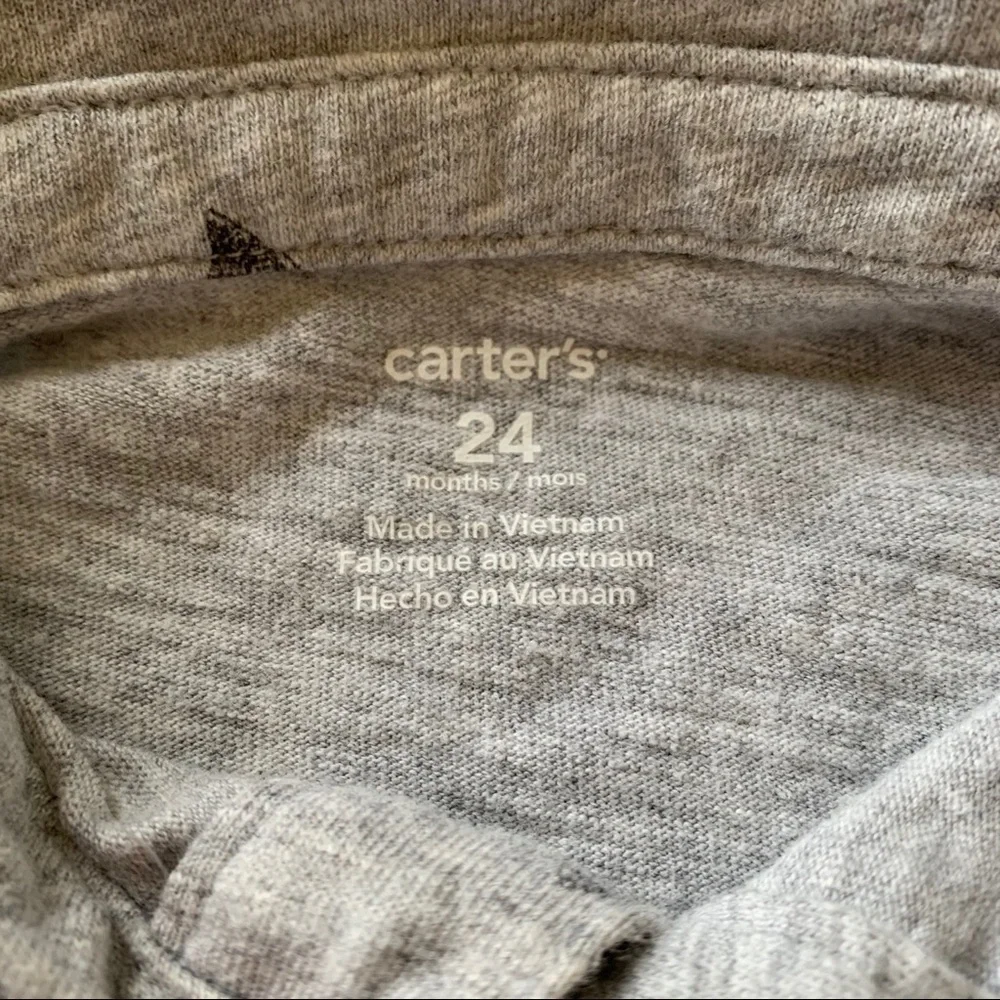 Carter's Grey Polo Shark Top - 24 Months
