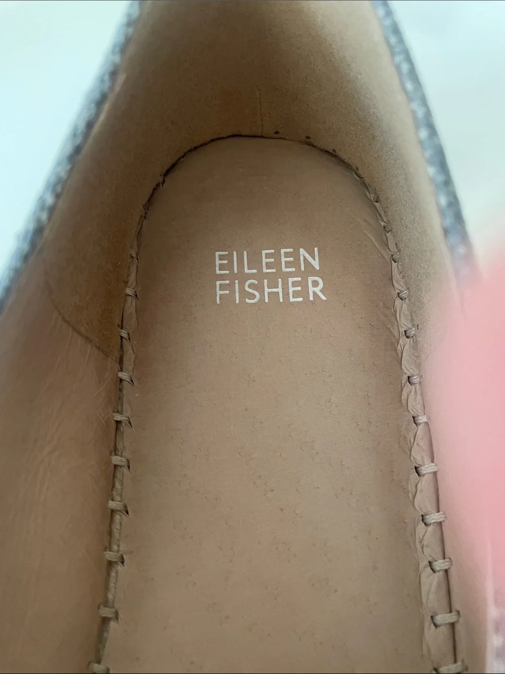 Eileen Fisher Light Denim Slip-On Espadrille Flats