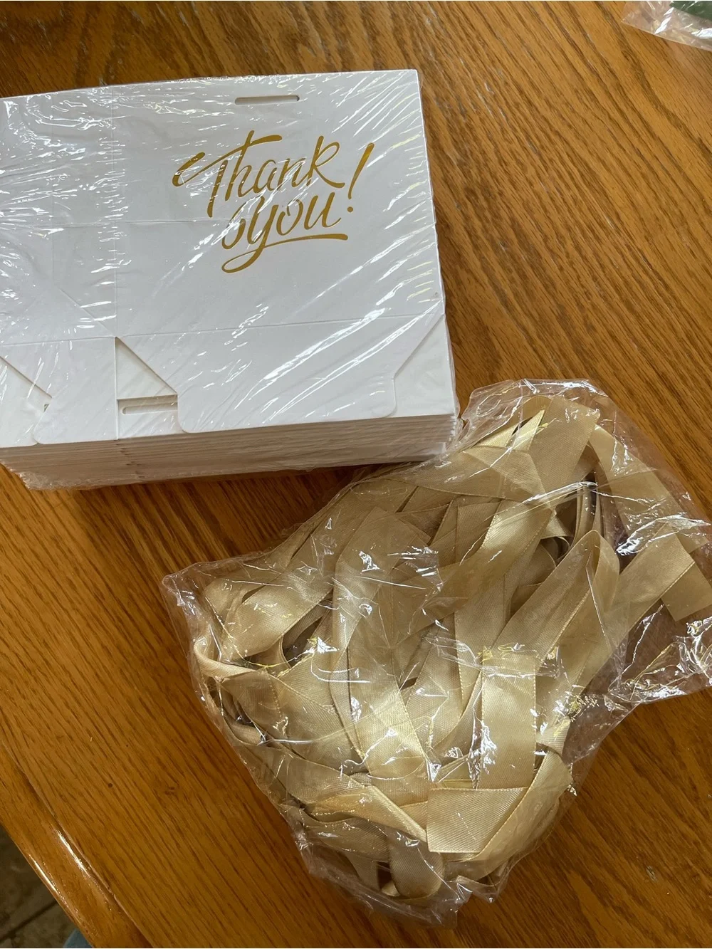 NWT 60 Pack Small Thank You Gift Bag Boxes, 4.5x1.8x3.9in. 🌼