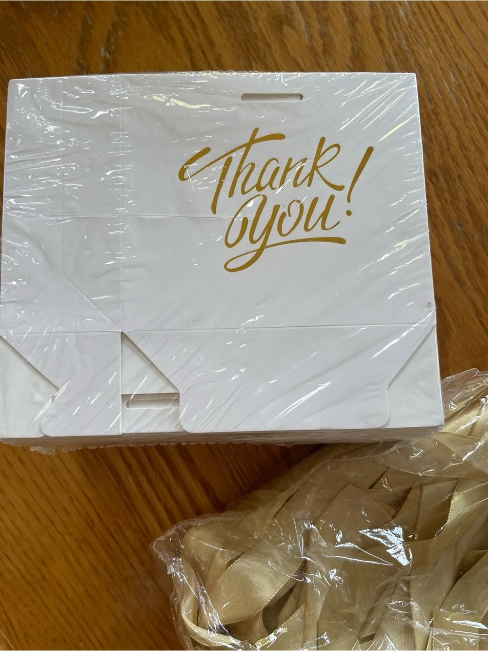 NWT 60 Pack Small Thank You Gift Bag Boxes, 4.5x1.8x3.9in. 🌼