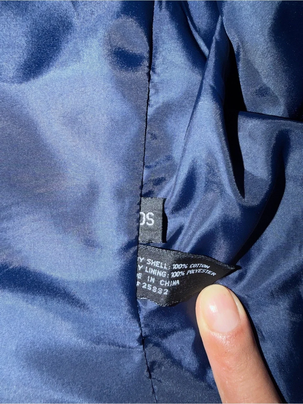 Circle S Western Sport Coat Cowboy Blazer Blue Cotton