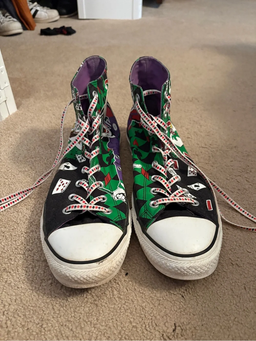 Converse DC Joker Graphic High-Top Sneakers - Green/Black