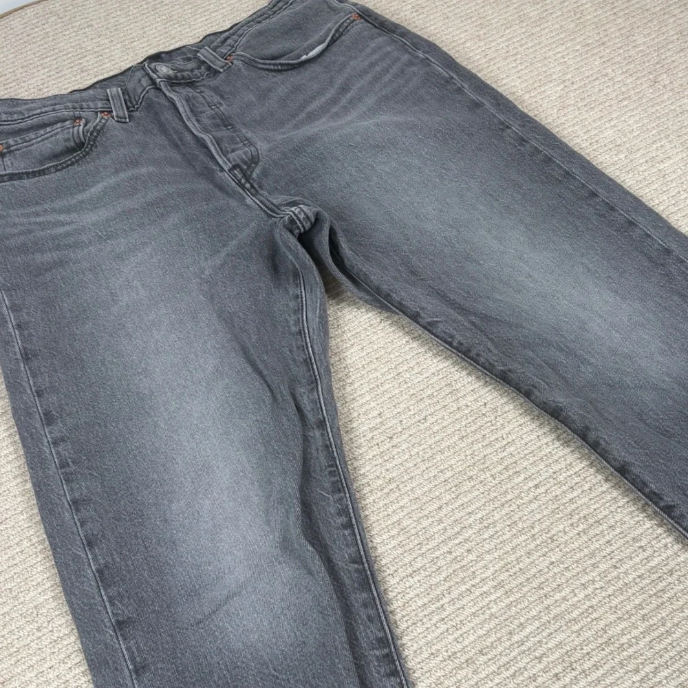 Levi's 501 Jeans Mens 30x26 Black Straight Leg Denim Premium Gorpcore Grunge