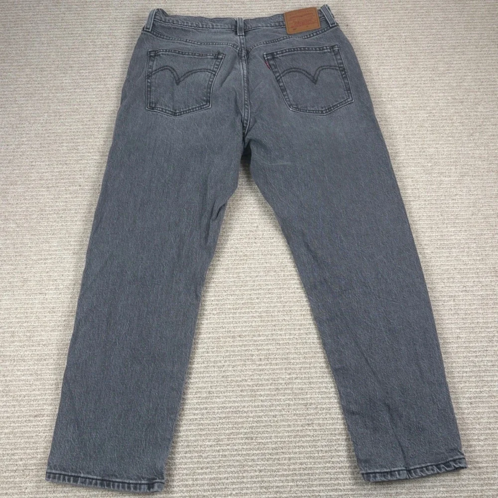 Levi's 501 Jeans Mens 30x26 Black Straight Leg Denim Premium Gorpcore Grunge