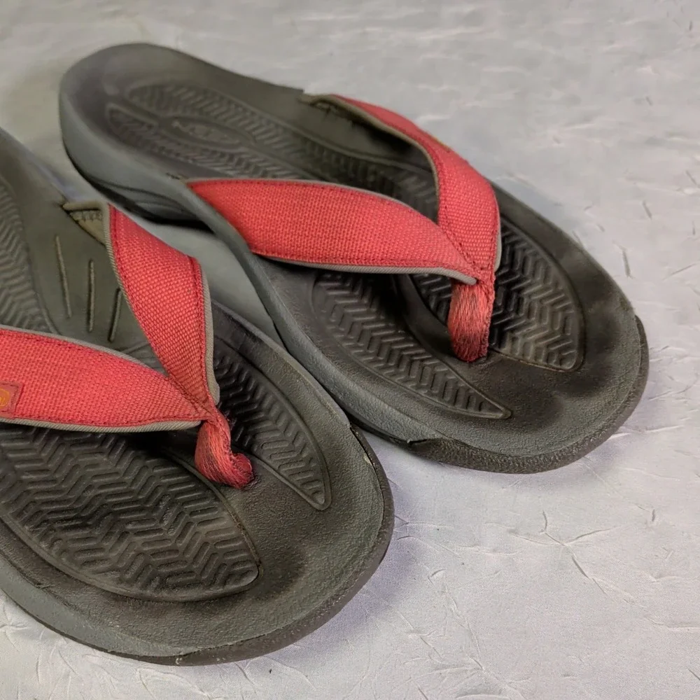 Keen Kona Flip Flops Womens Size 7.5 Sandals Thong Red Beachwear Slip On Travel