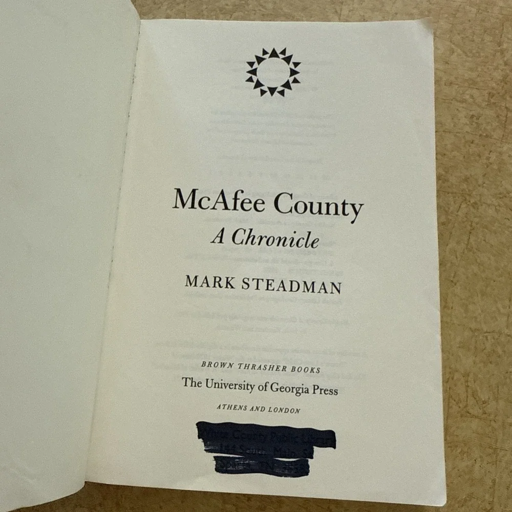 Mcafee‎ County : A Chronicle by Mark Steadman (1998, Trade Paperback)