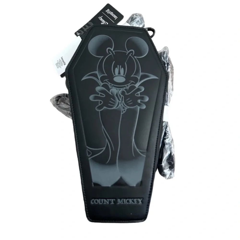 Loungefly Count Mickey Mouse Mini Coffin Vampire Dracula backpack NEW