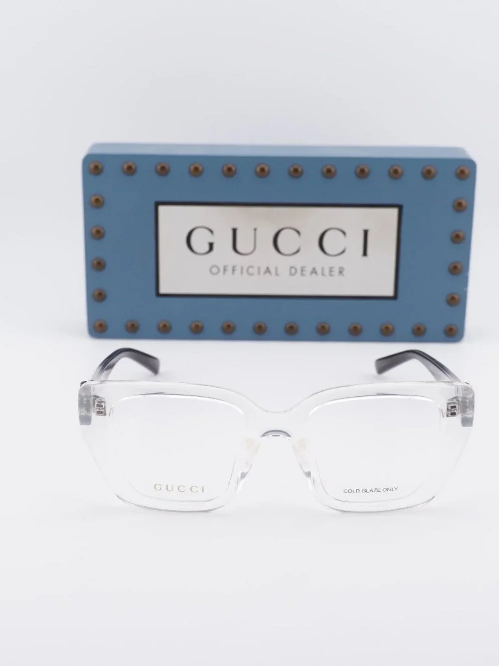 Gucci GG2028O 004 Square Eyeglasses - Crystal 50mm