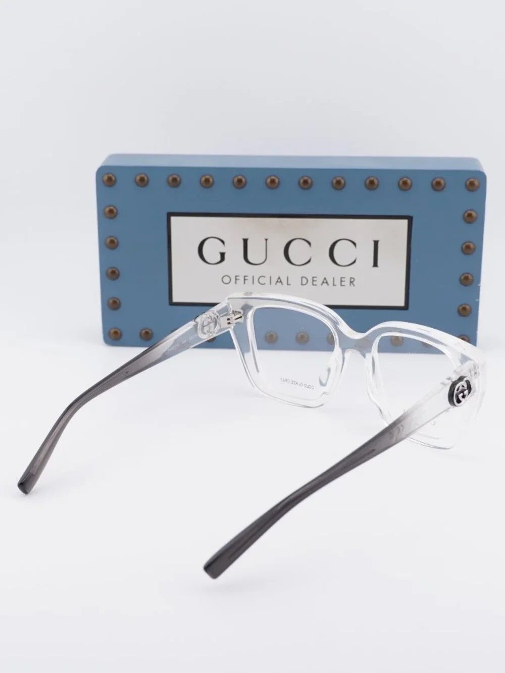 Gucci GG2028O 004 Square Eyeglasses - Crystal 50mm