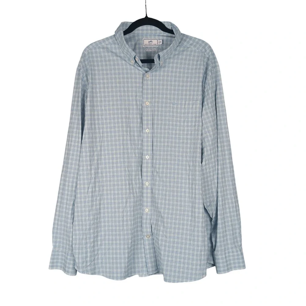 Southern Tide Intercoastal XXL Plaid Button Down Shirt‎ Men's Long Sleeve