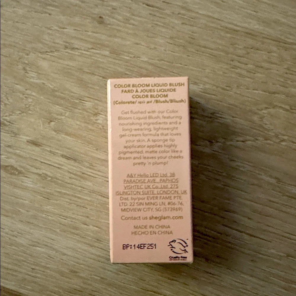 SHEGLAM Color Bloom Liquid Blush NEW 🏷️