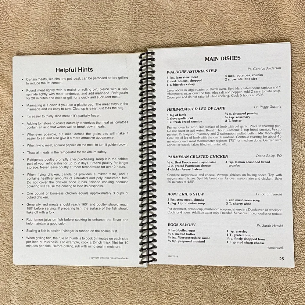 Favorite Recipes Sapphira Temple No. 79 Daughters‎ of the Nile Cookbook 2018