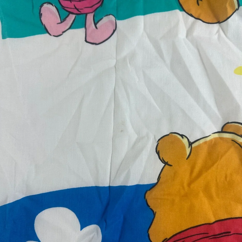 Disney Winnie the Pooh Piglet 64x40 Twin‎ Flat Bed Sheet Vintage Cotton