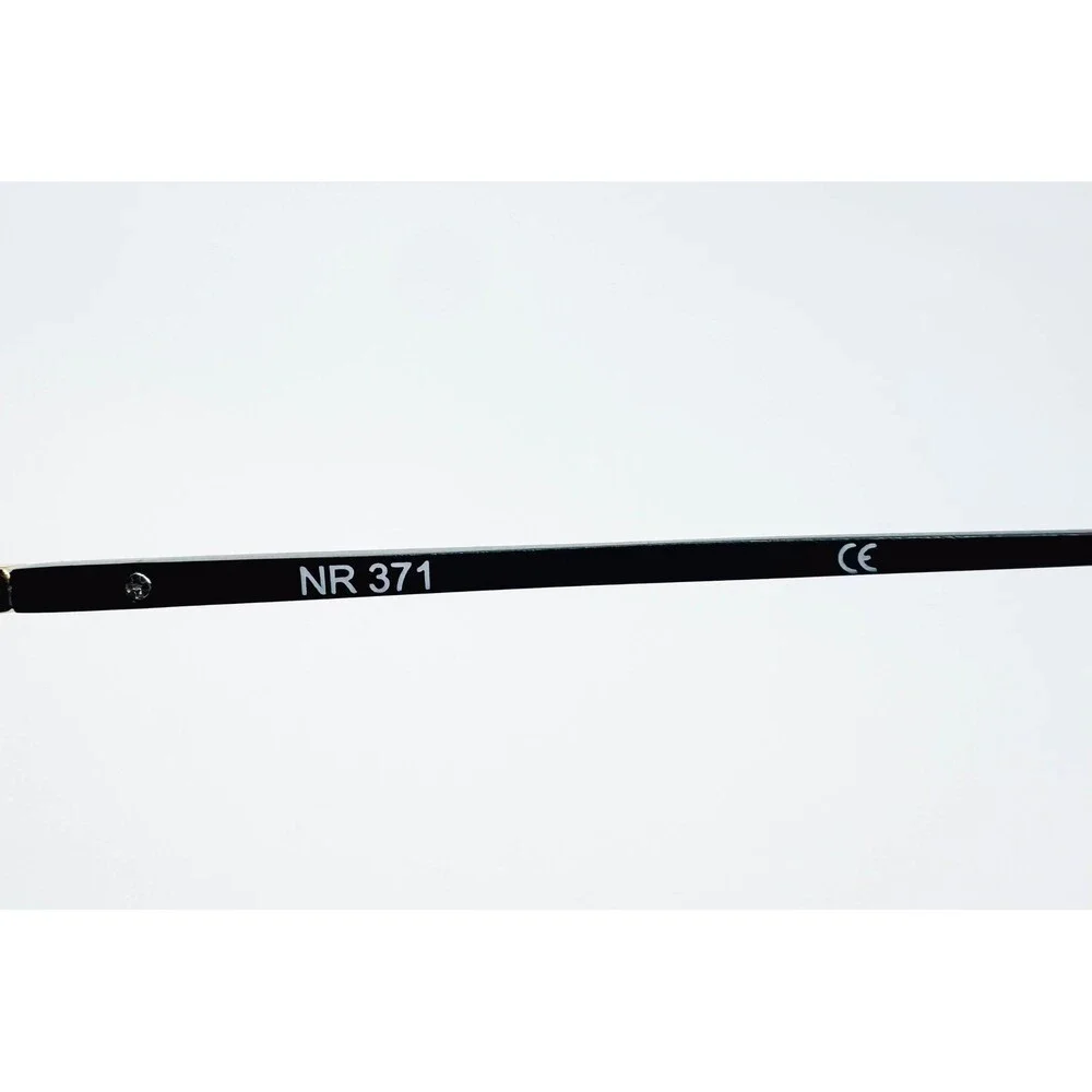 NR 371 Eyeglasses Frames Womens Gold Black Rimless SFGD 52-16-138 52mm