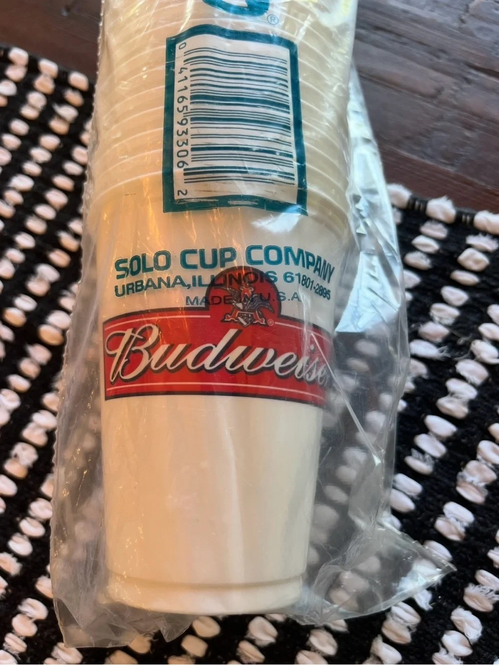 Vintage Solo Budweiser Plastic Cold Drink Cups 12oz TP22 Matchmaker 50 Pack New