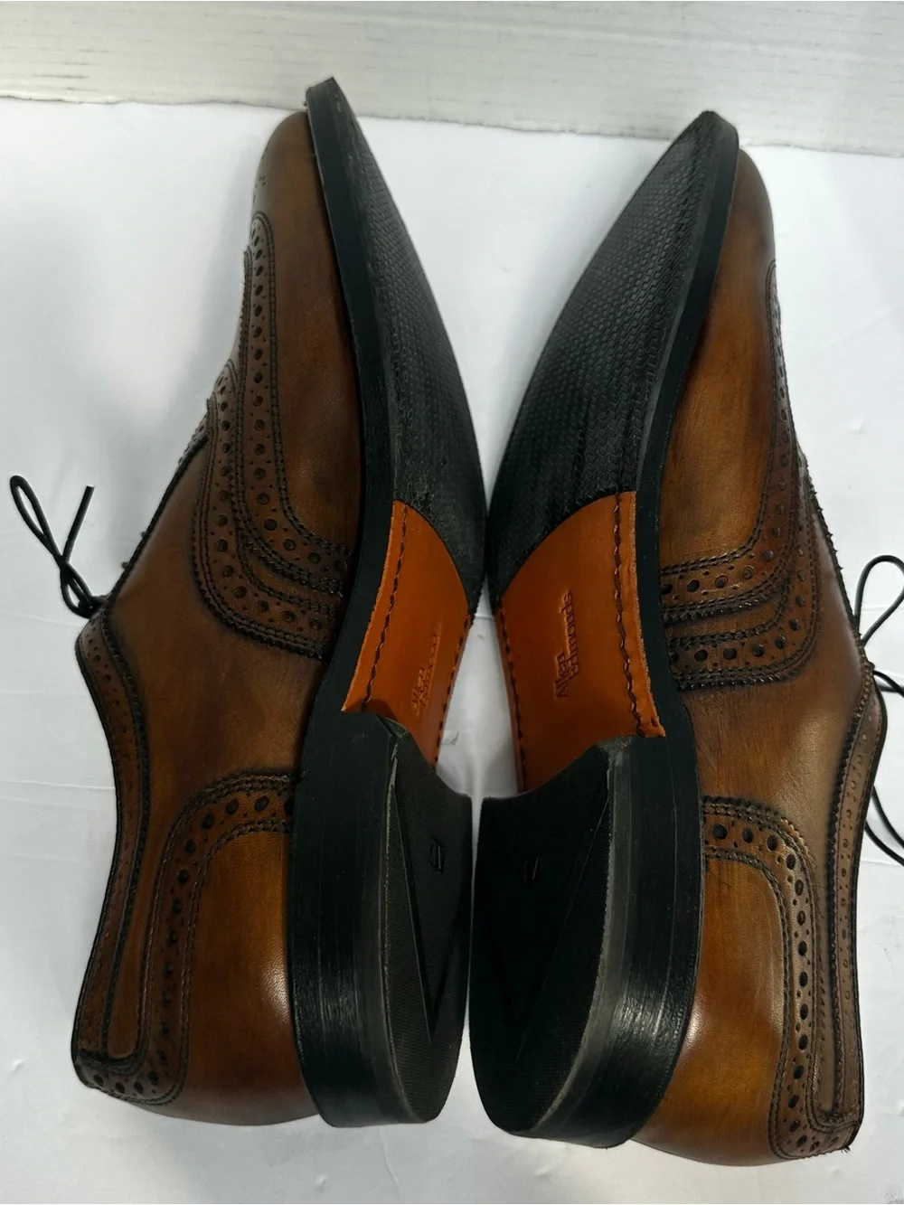 Allen Edmonds Men’s Brown MCALLISTER Wingtip Oxford Almond Toe Shoes- Size 11