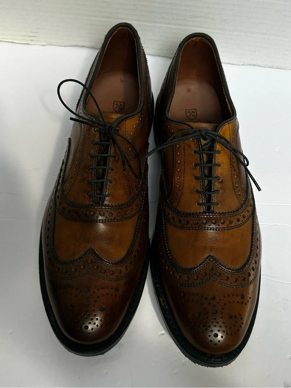 Allen Edmonds Men’s Brown MCALLISTER Wingtip Oxford Almond Toe Shoes- Size 11
