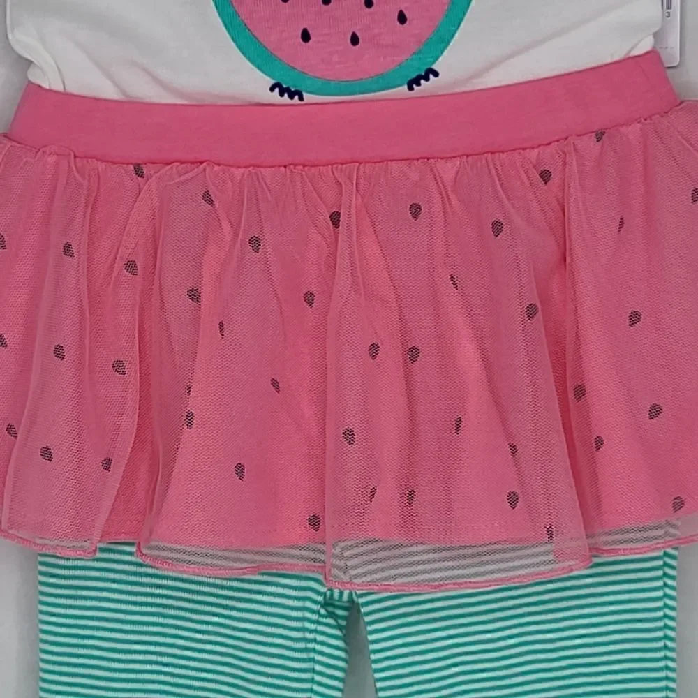 Carters 18m 2 piece outfit Watermelon Bunny Tutu